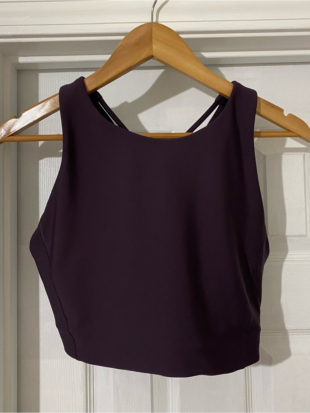 Athleta Deep Plum High-Neck Crop Tank